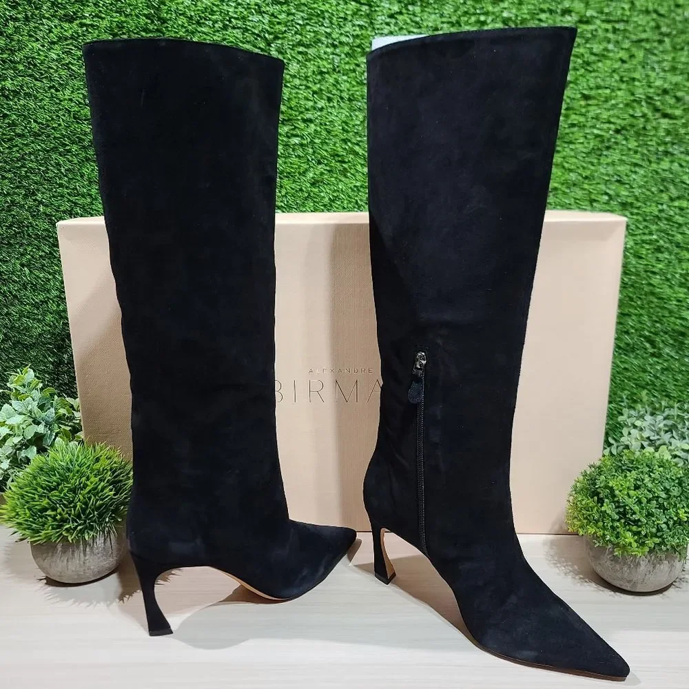 Alexandre Birman Kyra Boot 85 - Black Suede EU 38 NEW